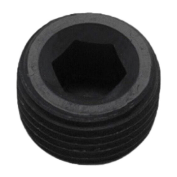 Set of 2 Black 3/8" NPT Pipe Thread Allen Socket Steel block off