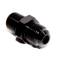 Straight Black -6AN Male to 1/4NPT Male Hose End Fitting Adapter Flare Universal