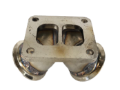 Picture of T4-4Bolt to Twin 2.5" V-Band Turbo Charger Flange Adapter with Clamps & Flanges