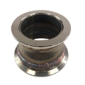 Universal 2" V-Band to 2.5" V-Band SS 0 Degree Pipe Turbo Flange Adapter