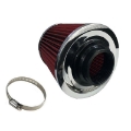 Universal 2.5" 2 1/2" Performance High Flow Cold Air Intake Turbo Red Filter