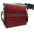 Universal 2.5" 2 1/2" Performance High Flow Cold Air Intake Turbo Red Filter