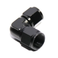 Universal 8AN to AN8 Female 90 Degree Swivel Fuel Oil Gas Line Fitting Black