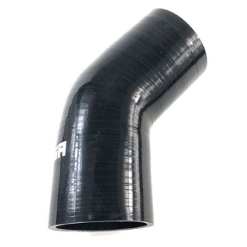 Universal Black 4-Ply Silicone 2.25" Coupler 45 Degree Angled Elbow Hose